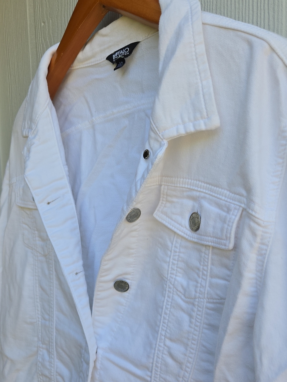 Buffalo David Bitton | White Denim Jacket - Classic Women’s Coat